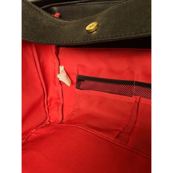 Avon Consultant Premier Beauty Business Tote Bag Purse Black & Pink With Insert - Picture 10 of 16